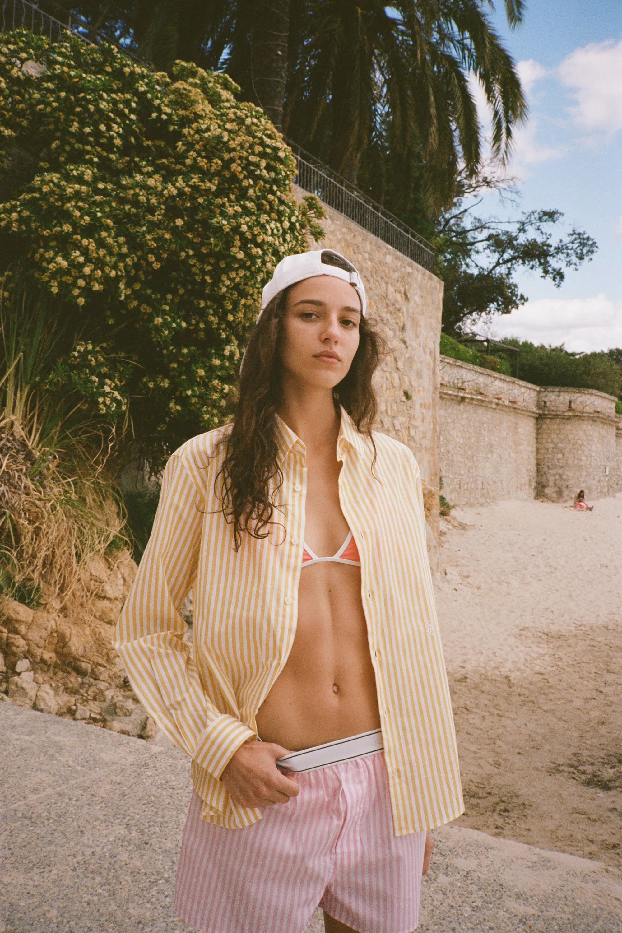 Serif Logo Boxer Short - Pink Striped