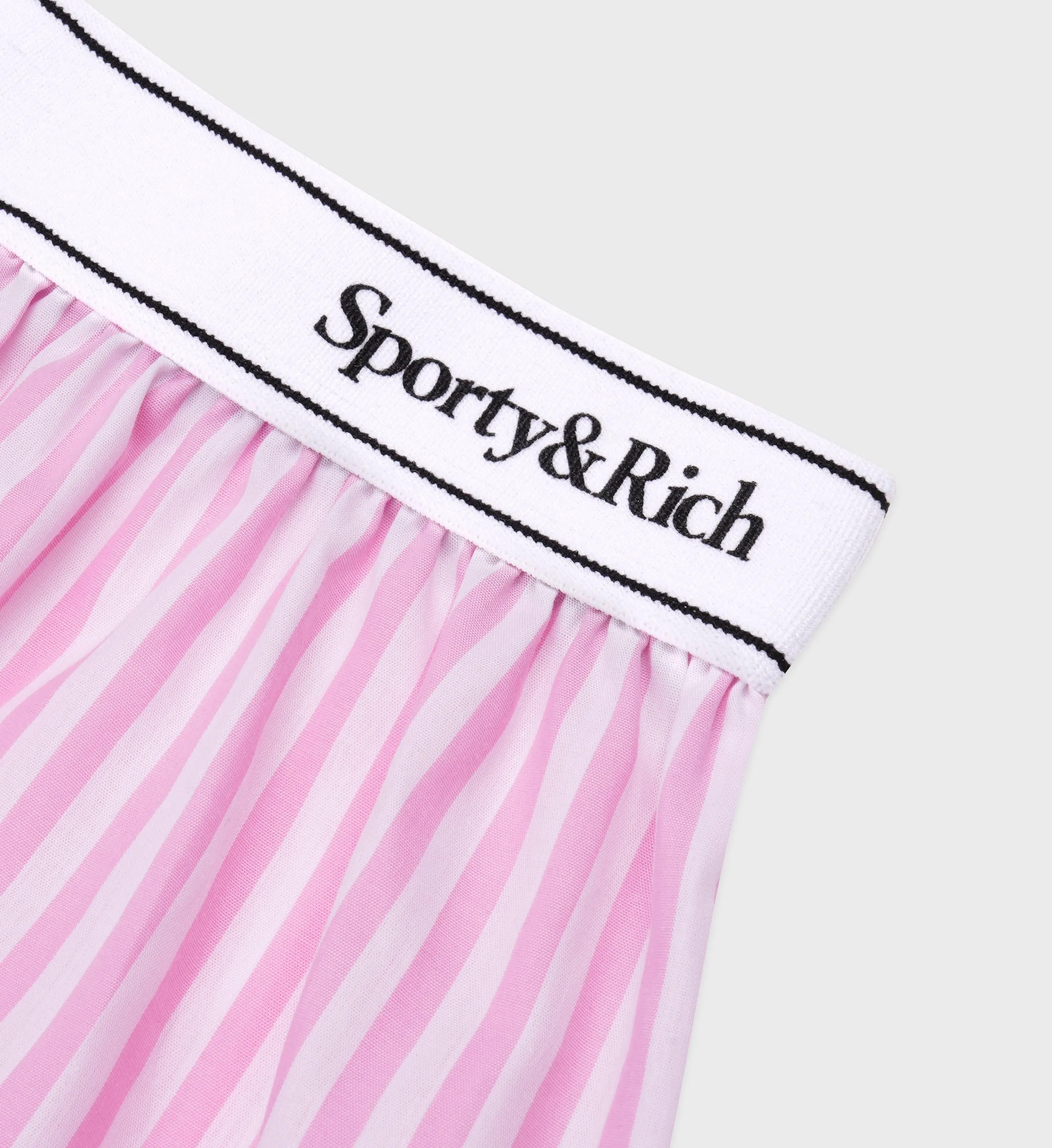 Serif Logo Boxer Short - Pink Striped