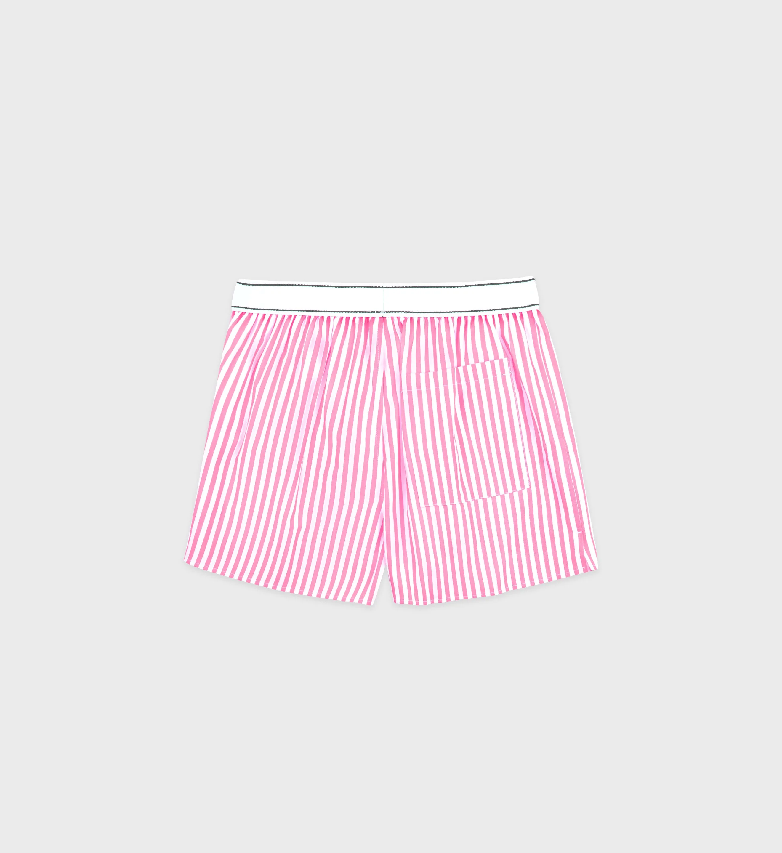 Serif Logo Boxer Short - Pink Striped