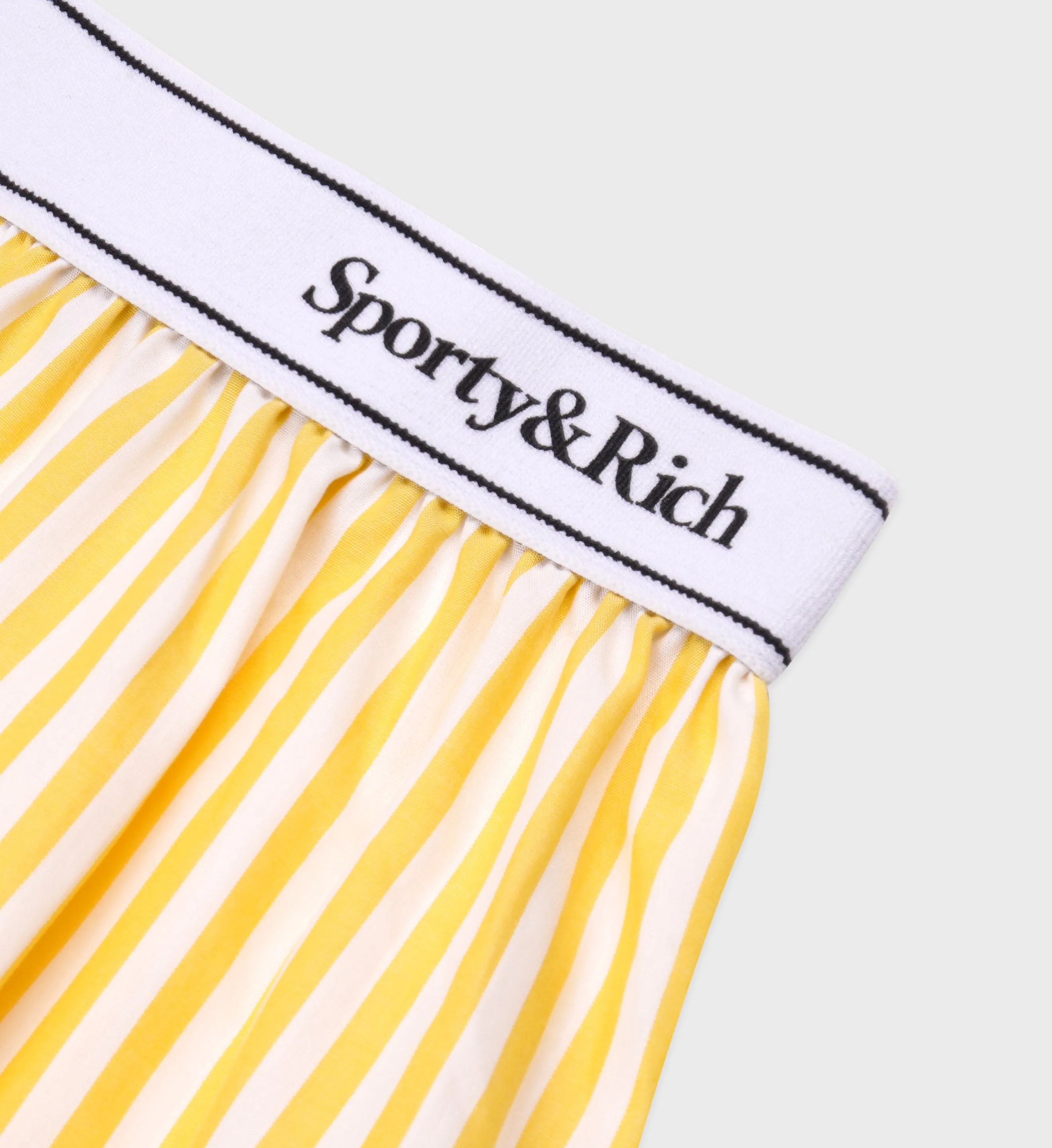 Serif Logo Boxer Short - Yellow Striped