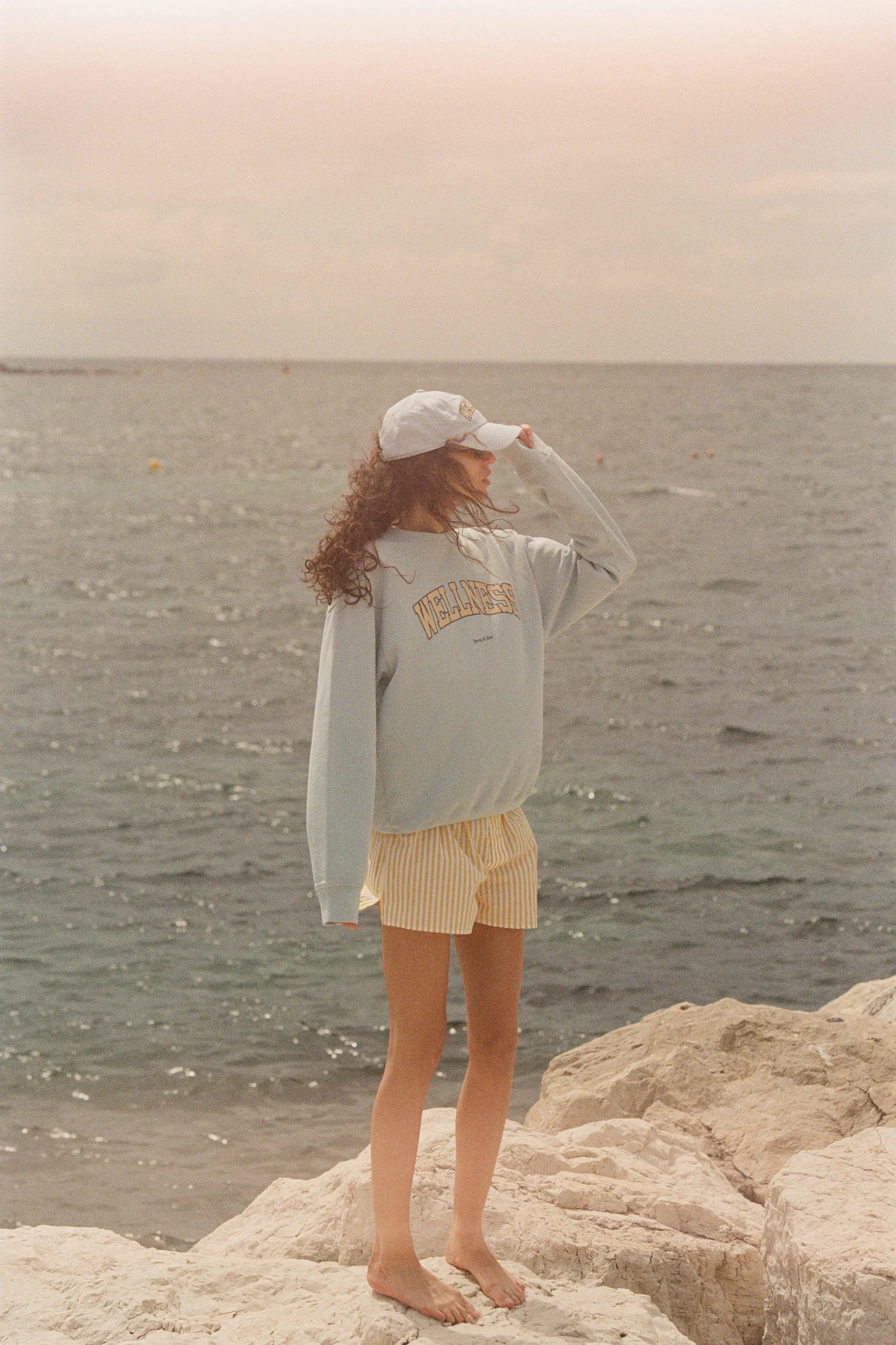 Serif Logo Boxer Short - Yellow Striped