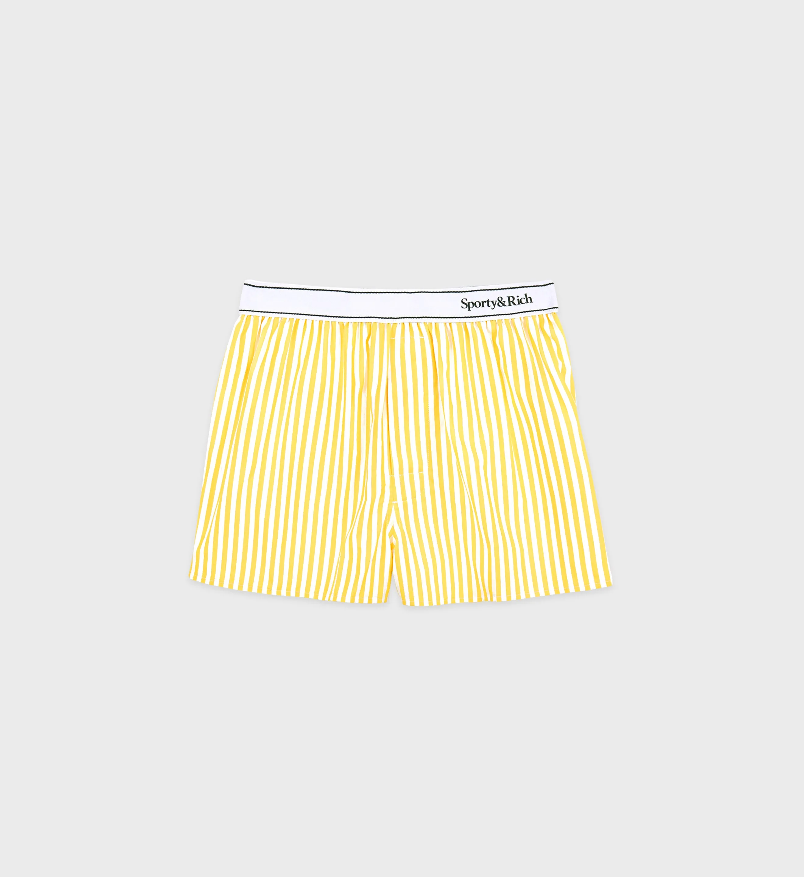 Serif Logo Boxer Short - Yellow Striped