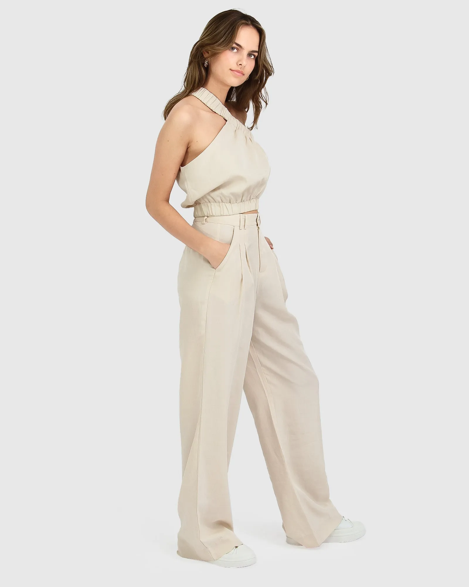 State of Play Wide Leg Pant - Sand