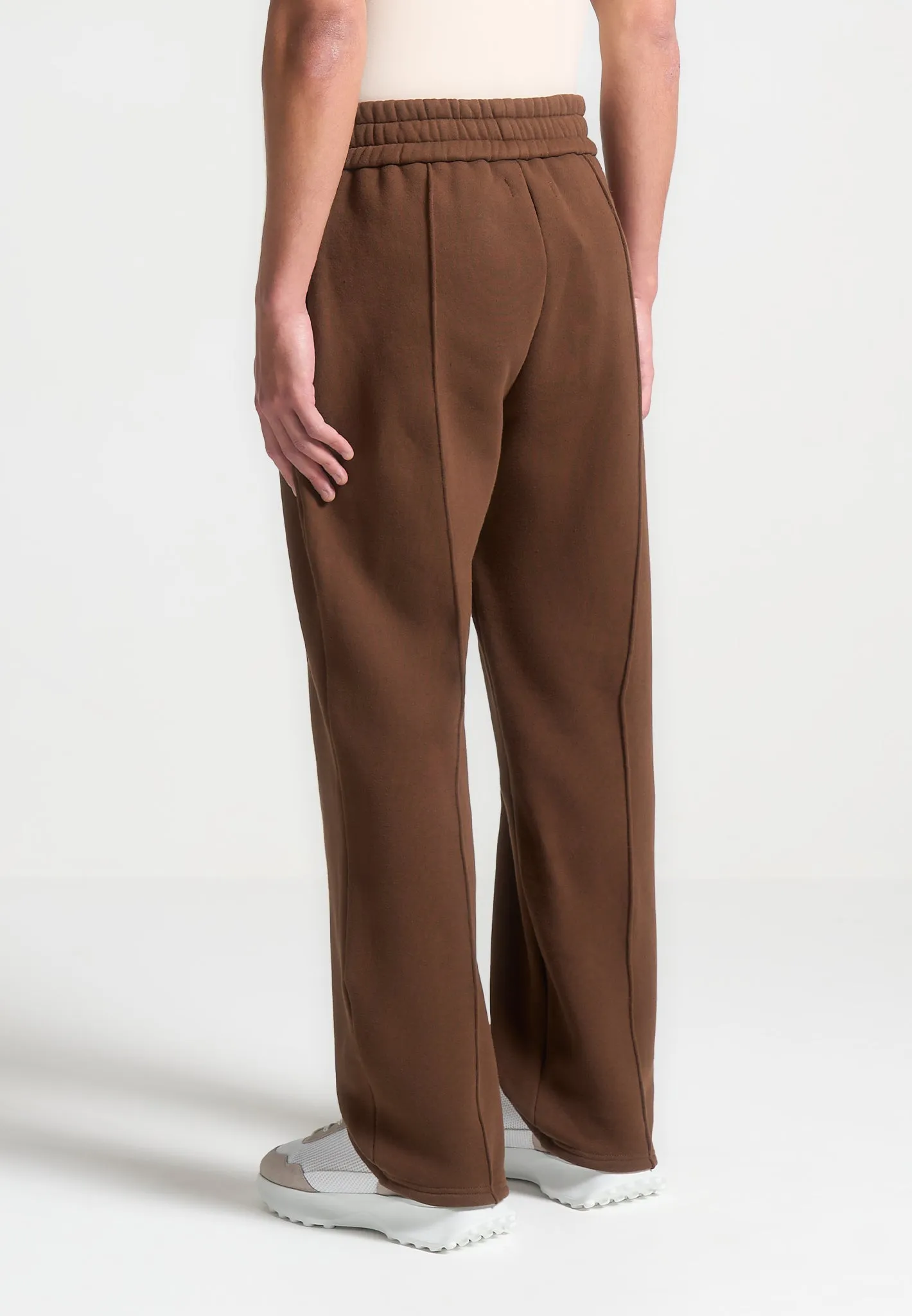 Éternel 420GSM Pintuck Joggers - Brown