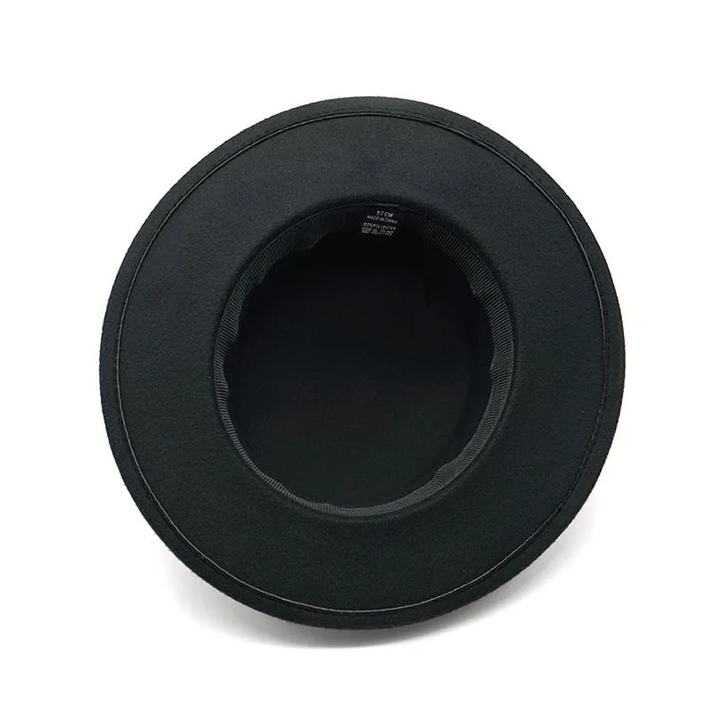 Unisex Solid Color Retro British Style Flat Top Hat