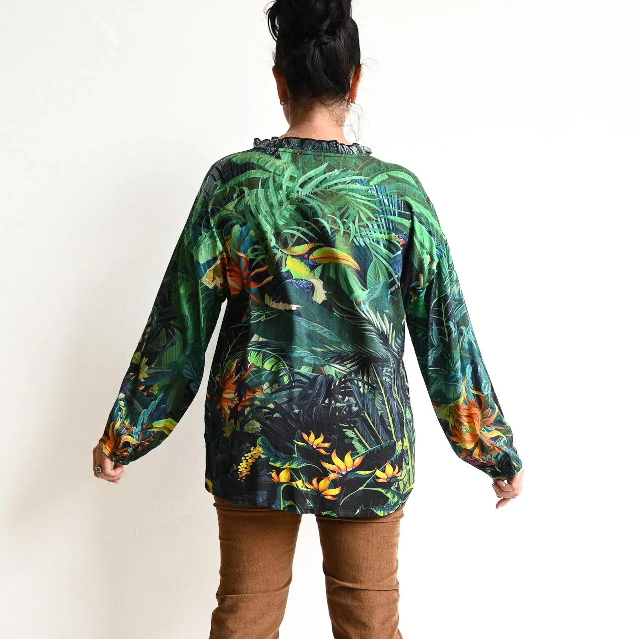 Vogue Button Through Blouse by Orientique Australia - Amazon - 72467