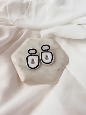 Walk the Line |  Polymer Clay Earrings