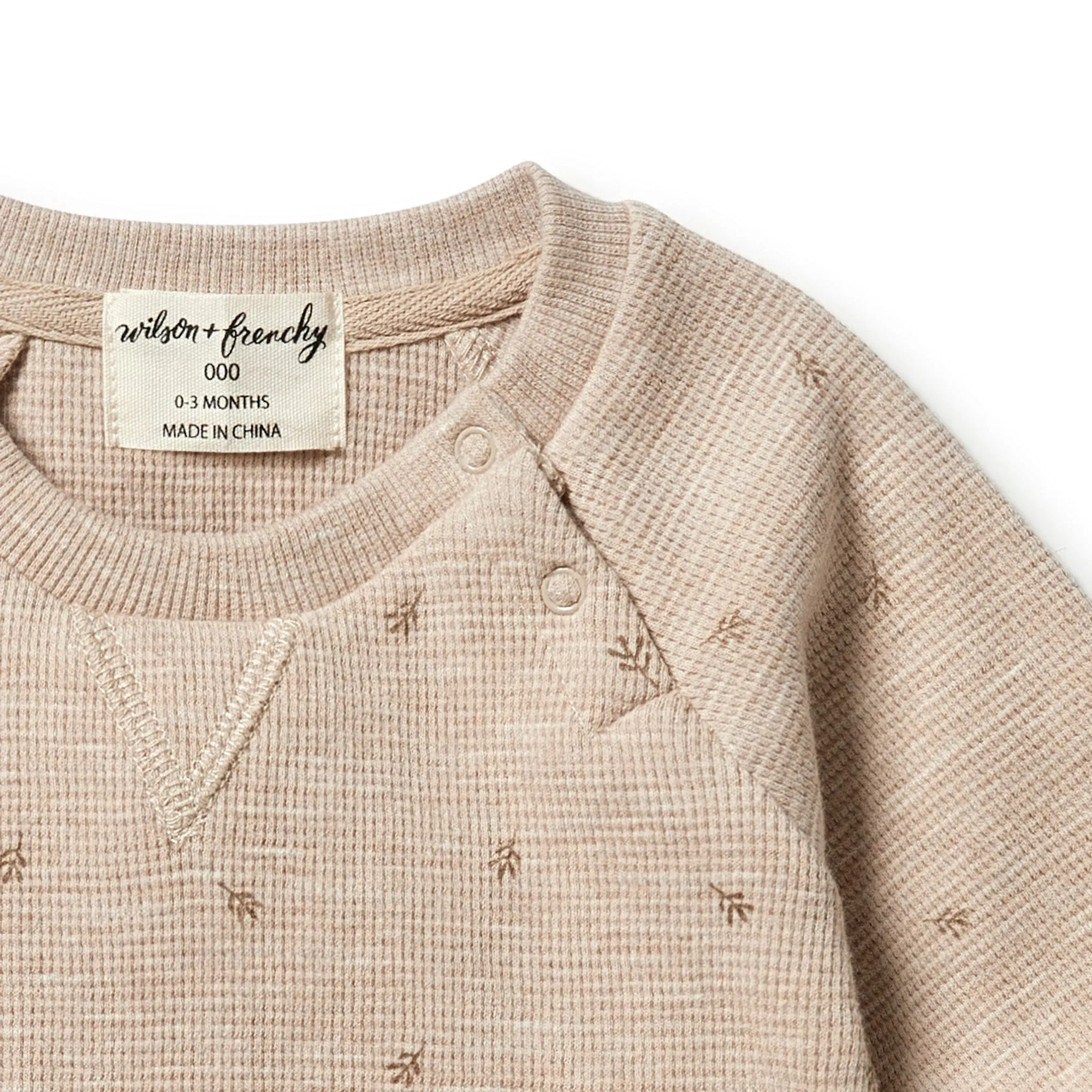 Wilson and Frenchy Organic Waffle Sweat - Leaf