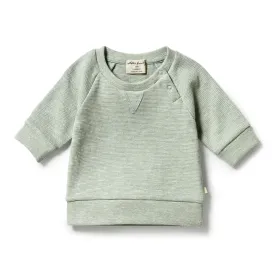 Wilson and Frenchy Organic Waffle Sweat - Sage