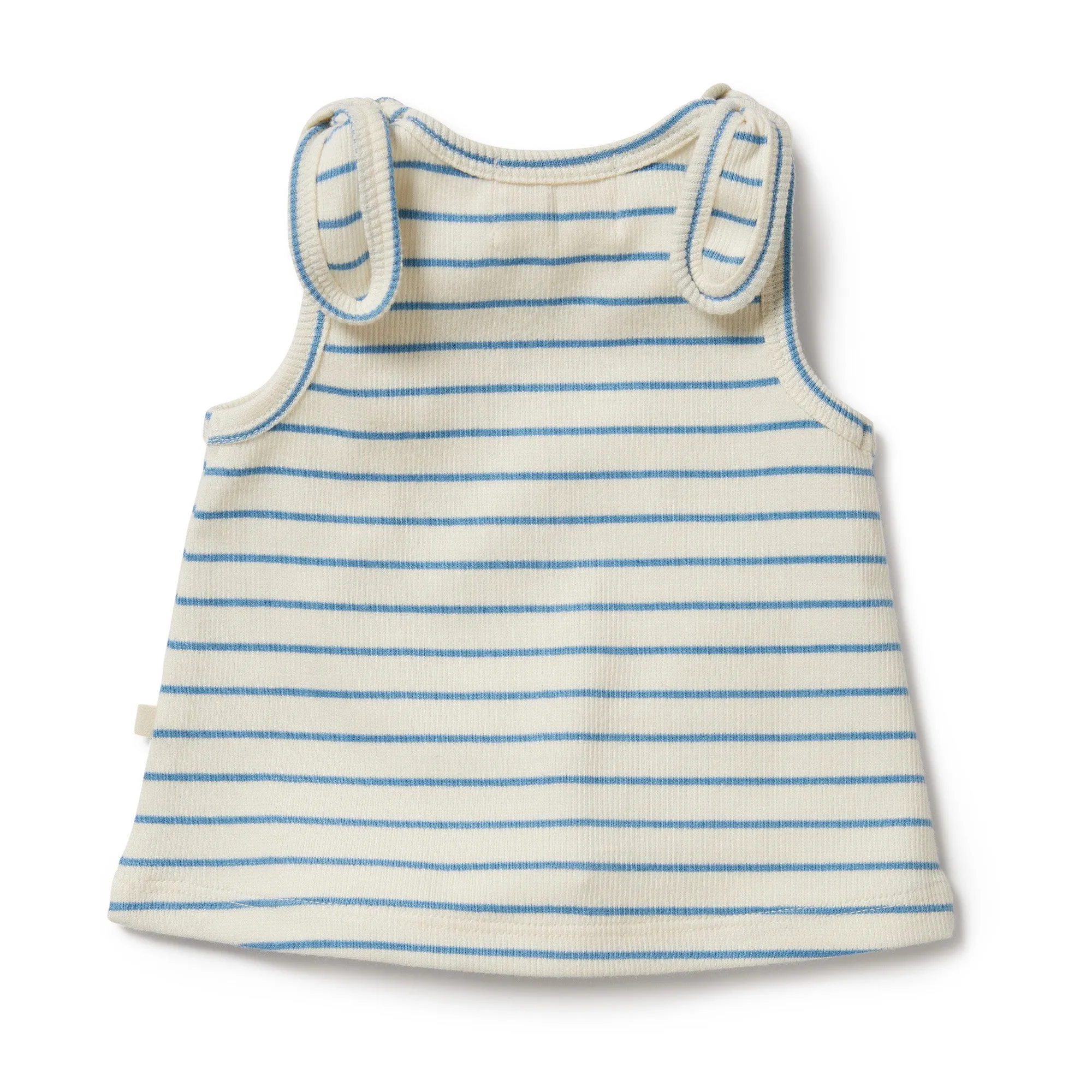 Wilson and Frenchy Petit Blue Organic Tie Singlet