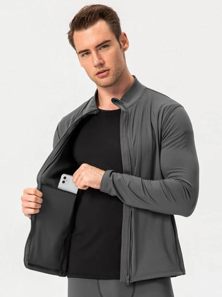 Windproof and Fluff Warm Training Coat for Men